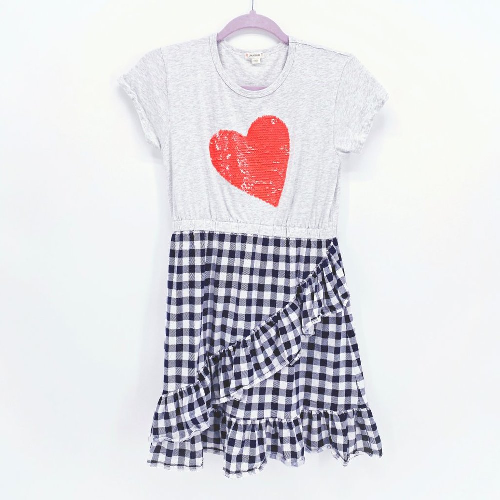 Girls' Crewcut Mix Up Dress with Flippable Sequins‎
